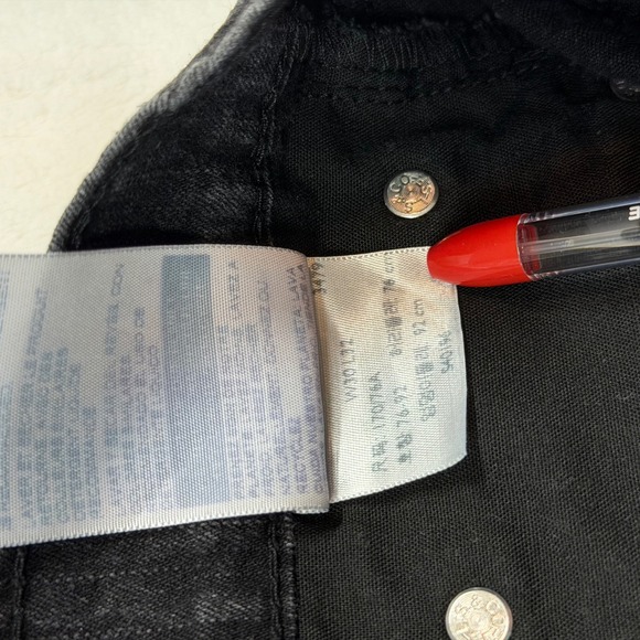 Signature Levi Strauss Skinny Jeans Mens 30x32 Black Excellent Stretch Denim - Picture 8 of 11